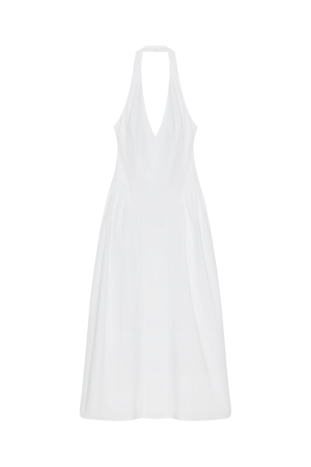 POPLIN HALTER DRESS - image 3