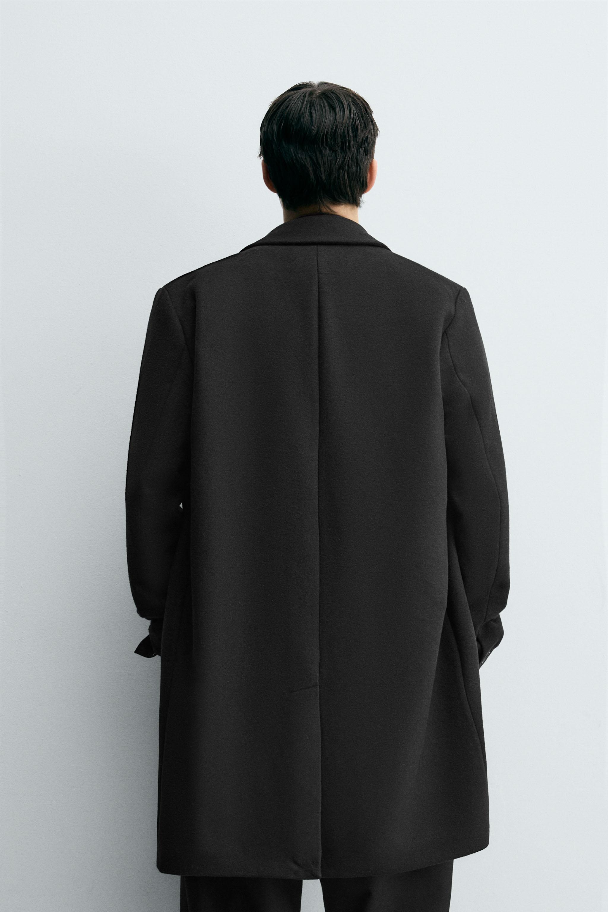 新品未使用　ZARA 2025年　ウール混紡スリムフィットコート 大人上品】ZARAザラ オーバーサイズフィットコート (ZARA/コート