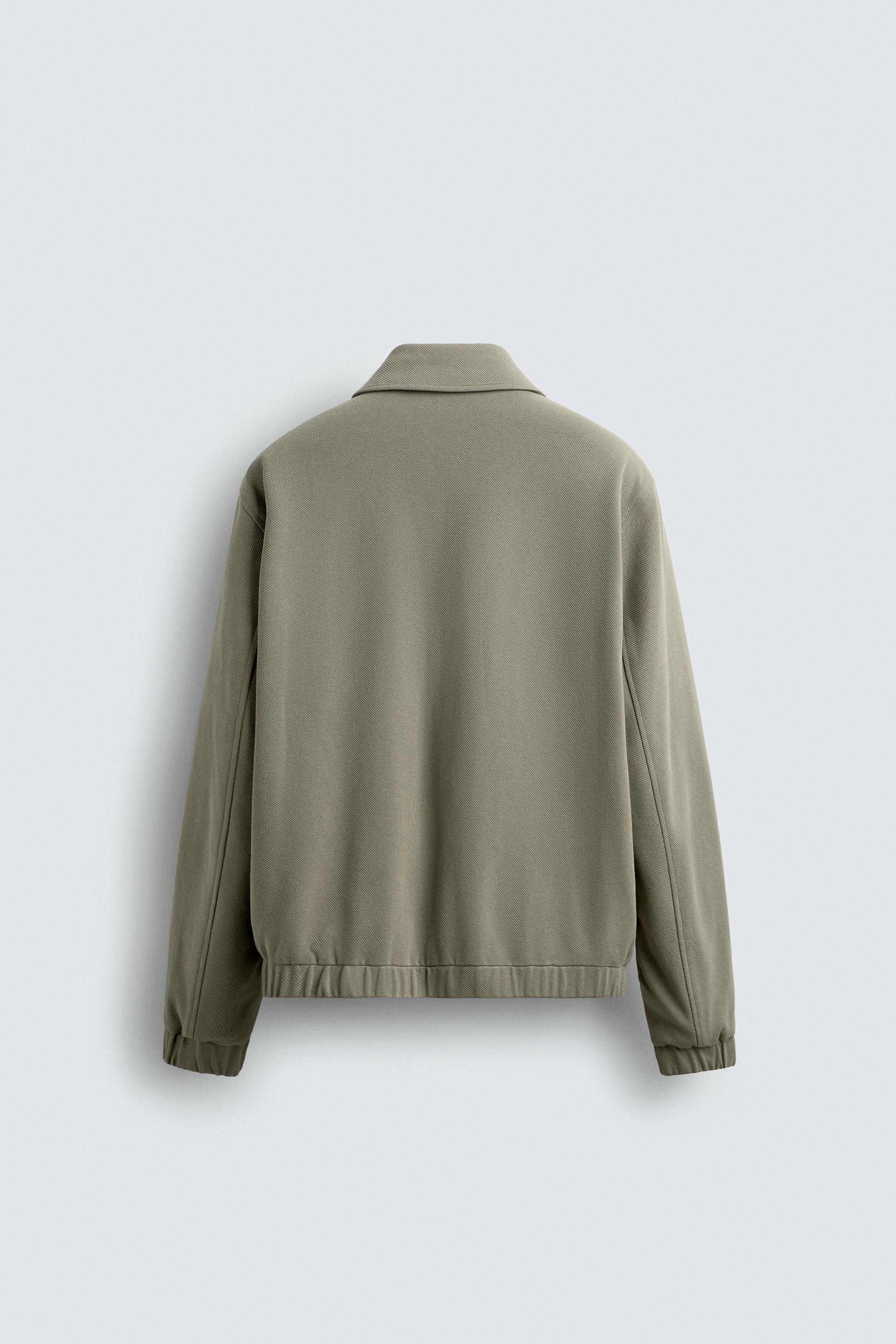 ZARA ウールジャケット EUR S SOFT TEXTURED JACKET - Black | ZARA United States