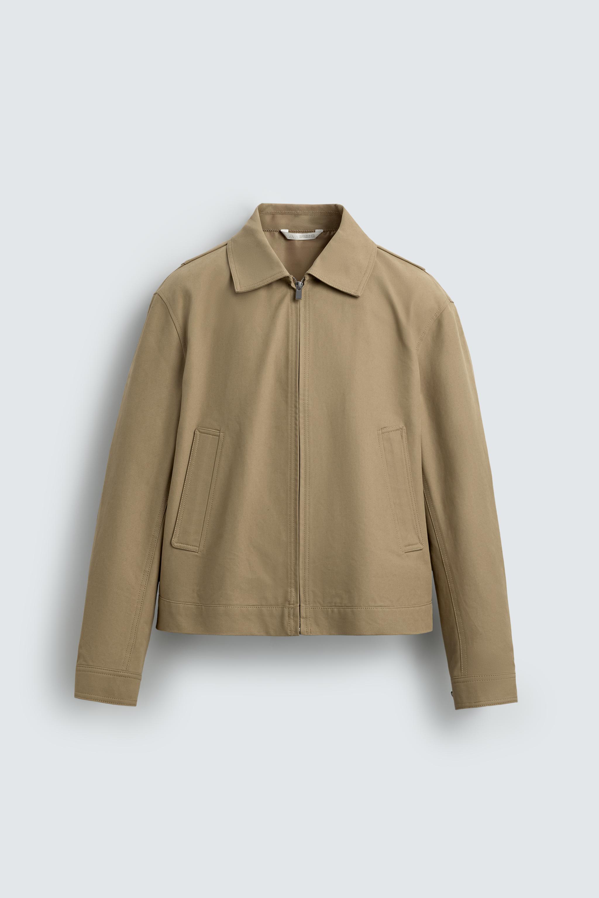 クロップドフィットジャケット - キャラメル | ZARA Japan / 日本