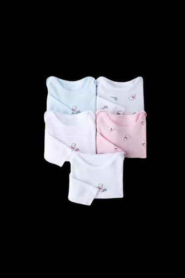 5-PACK OF SHEEP PRINT BODYSUITS - Pink by Zara - Image 0