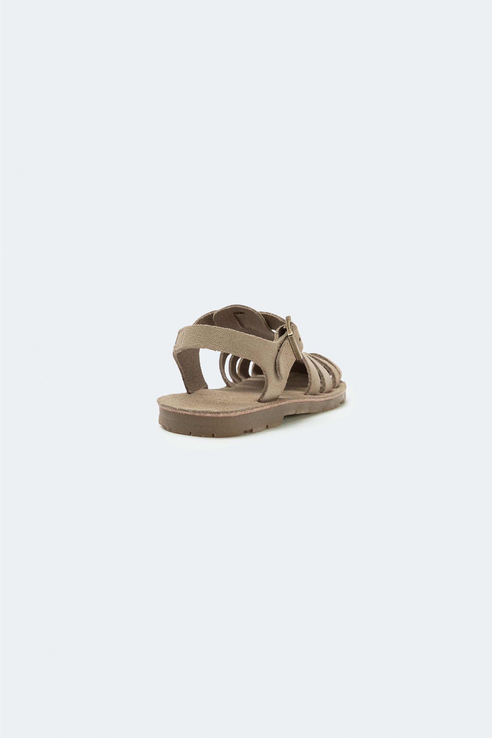 SANDALES STYLE PLAGE EN CUIR