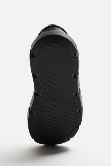 CHUNKY LOAFERS WITH TOPSTITCHING - Black by Zara - Image 3