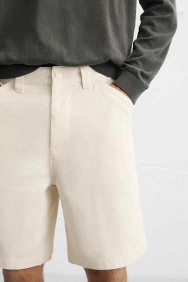 BERMUDA STRUCTURE CANVAS - Écru de Zara - Image 4