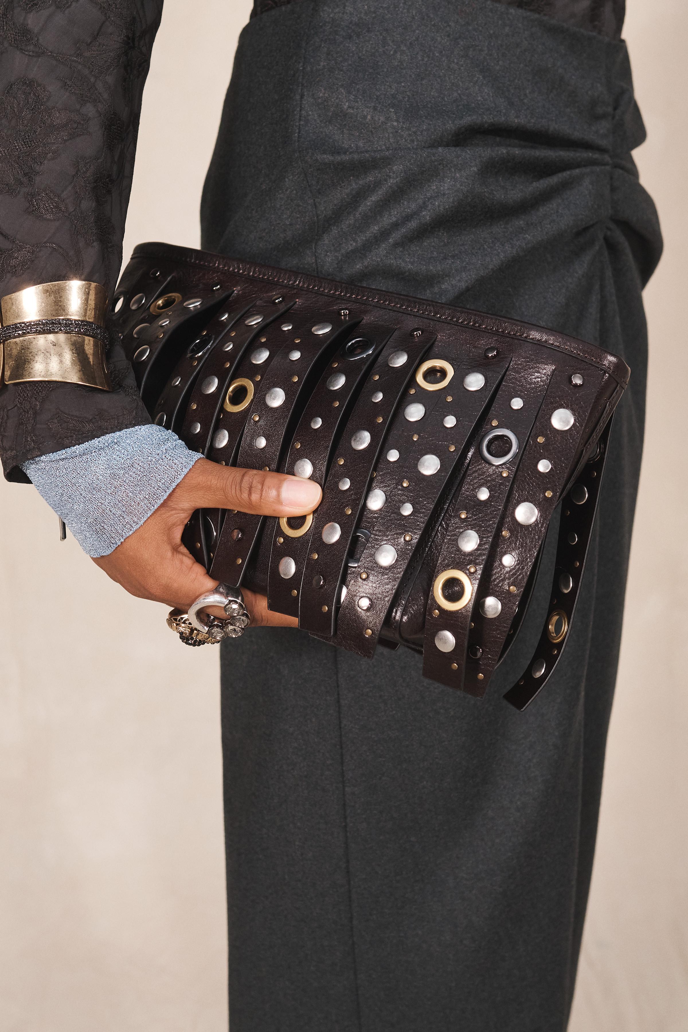 LIMITED EDITION LEATHER STUDDED CROSSBODY BAG
