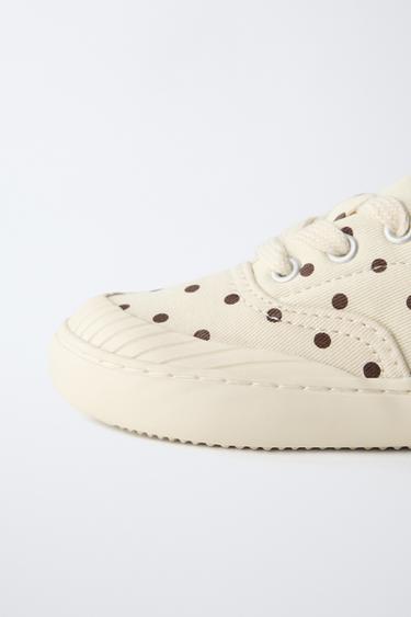 POLKA DOT PLIMSOLLS - Ecru White by Zara - Image 3