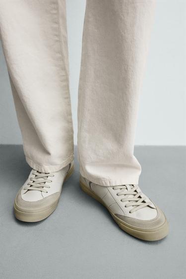 BASKET SEMELLE CONTRASTE - Blanc de Zara - Image 2