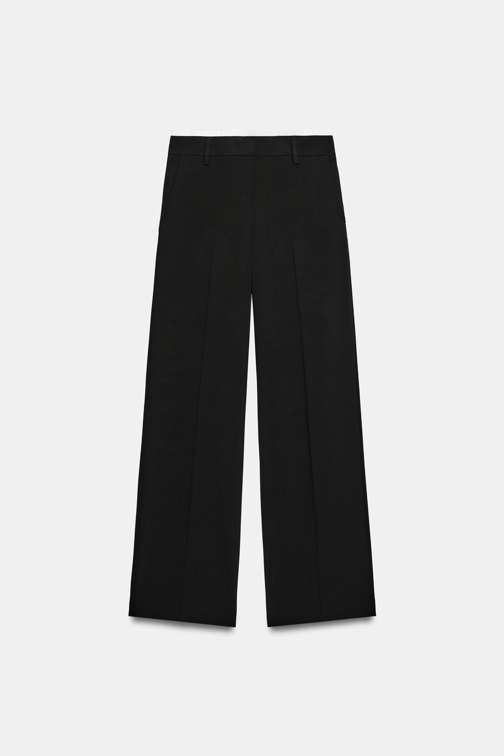 Zara Çift Belli Geniş Paça Pantolon görsel 6