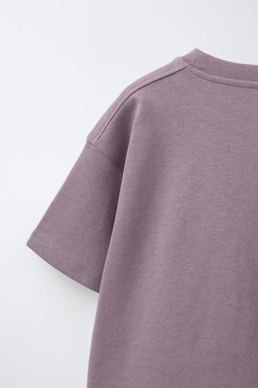 ENSEMBLE T-SHIRT ET BERMUDA EN INTERLOCK - Mauve de Zara - Image 7