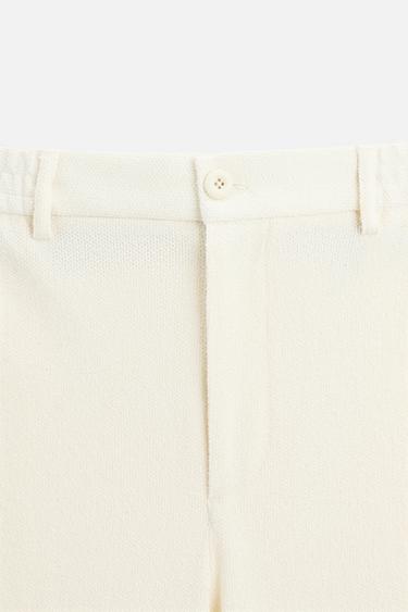 TEXTURED TERRY TROUSERS - Light beige by Zara - Image 7