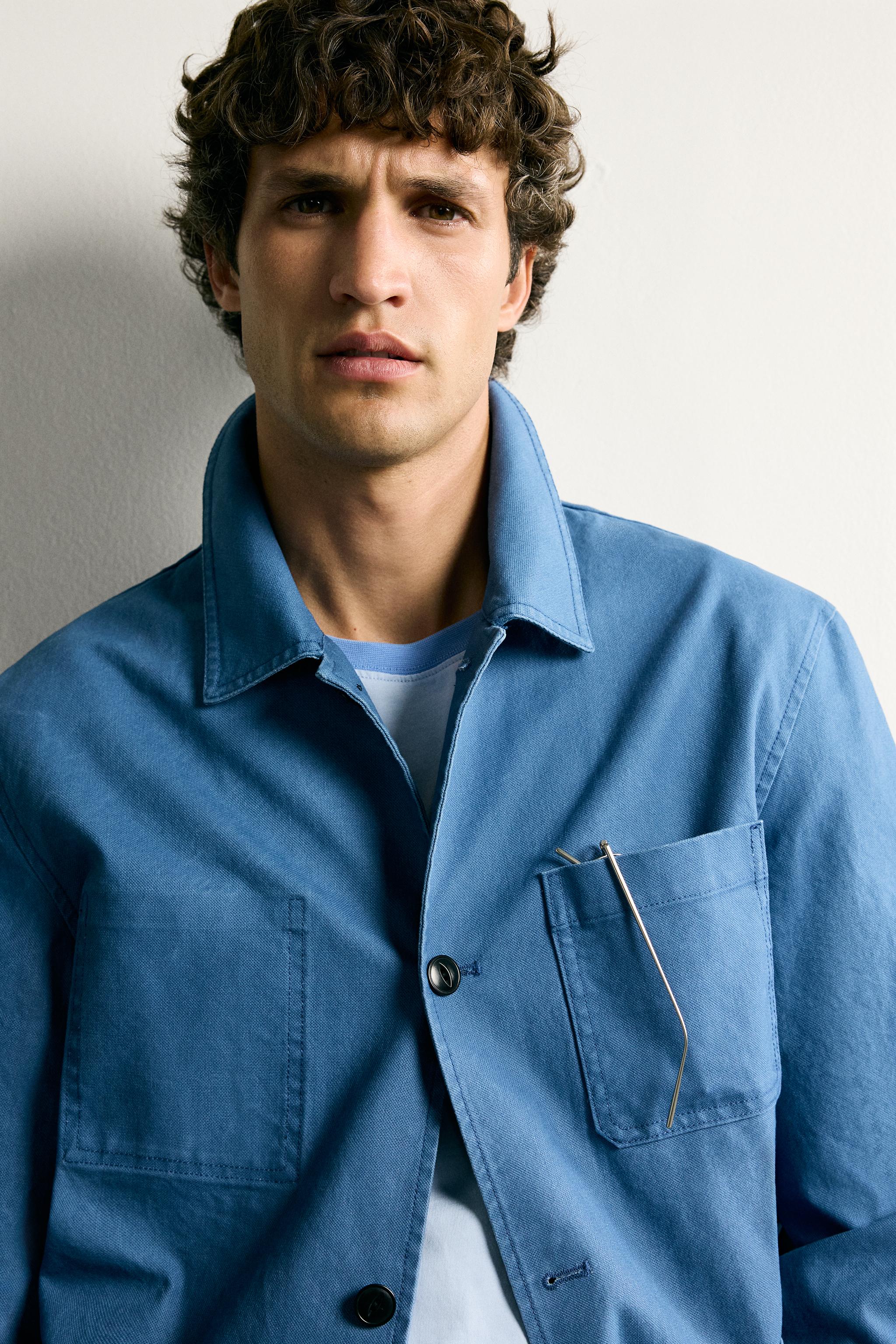 WASHED REGULAR FIT POCKET OVERSHIRT