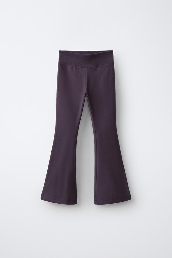 LEGGING FLARE LISO - Malva de Zara - Imagen 0