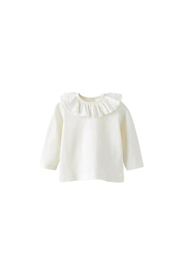T-SHIRT WITH CONTRAST COLLAR