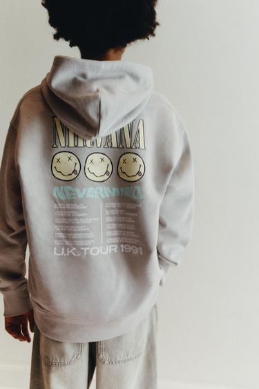 NIRVANA ® HOODIE - Pearl grey by Zara