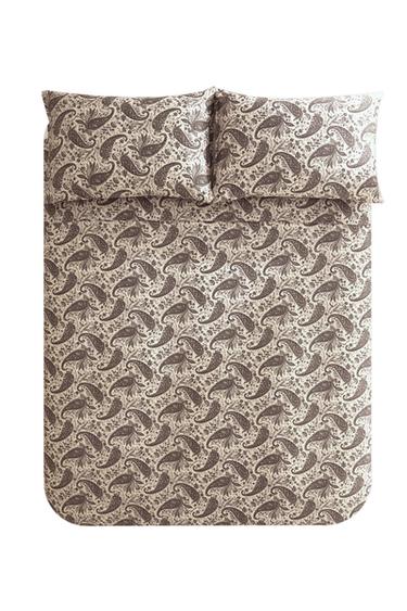CAPA DE EDREDOM DE CETIM COM ESTAMPADO PAISLEY - Marrom da Zara