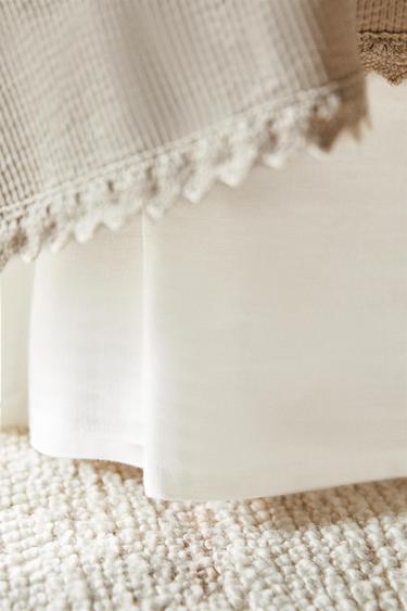 FADED LINEN VALANCE SHEET - White by Zara - Image 7