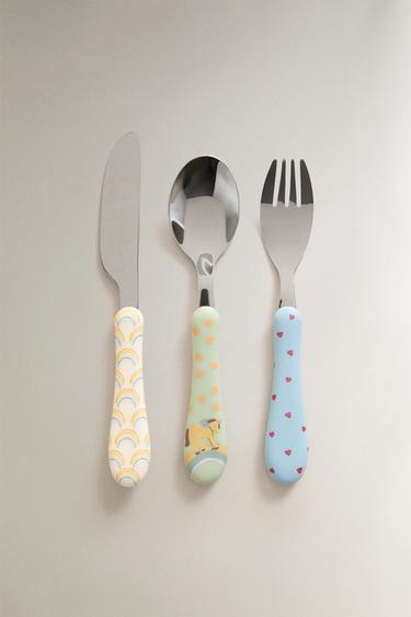 ENSEMBLE COUVERTS ENFANT ARC-EN-CIEL, CŒURS ET ÉTOILES - Multicolore de Zara - Image 0