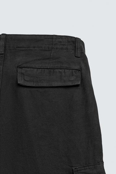 PANTALON CARGO BALLOON FIT - Noir de Zara - Image 8