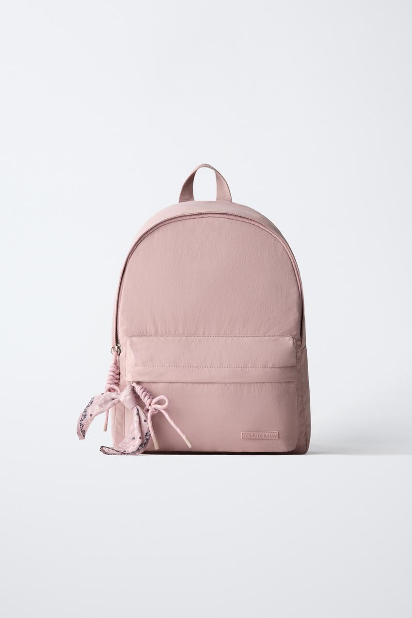 チャーム付きバックパック - ピンク | ZARA Japan / 日本