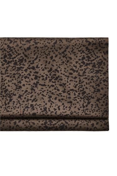 LENÇOL DE CIMA COM ESTAMPADO ANIMAL PRINT - Marrom-escuro da Zara