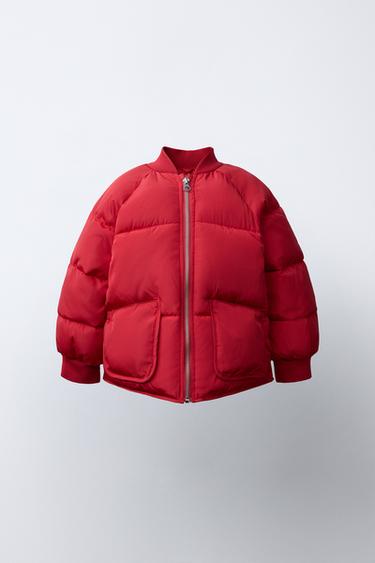 ABRIGO ACOLCHADO WATER REPELLENT - Rojo de Zara - Imagen 0