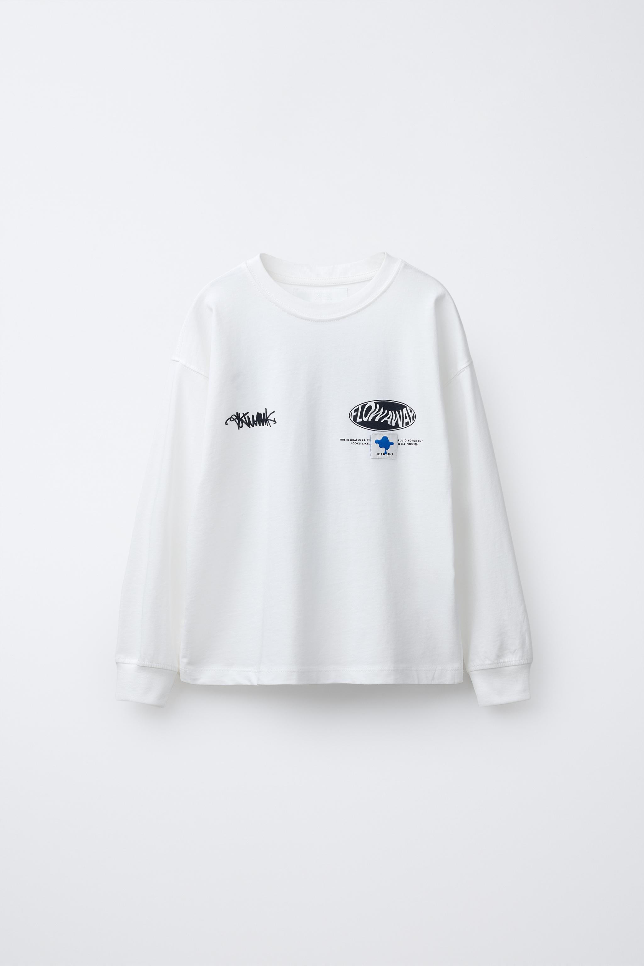 TEARDROP PRINT T-SHIRT - White | ZARA United States