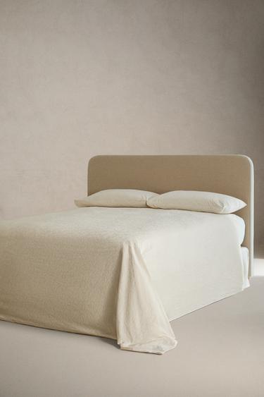 COUETTE COTON JACQUARD - Blanc cassé de Zara - Image 1