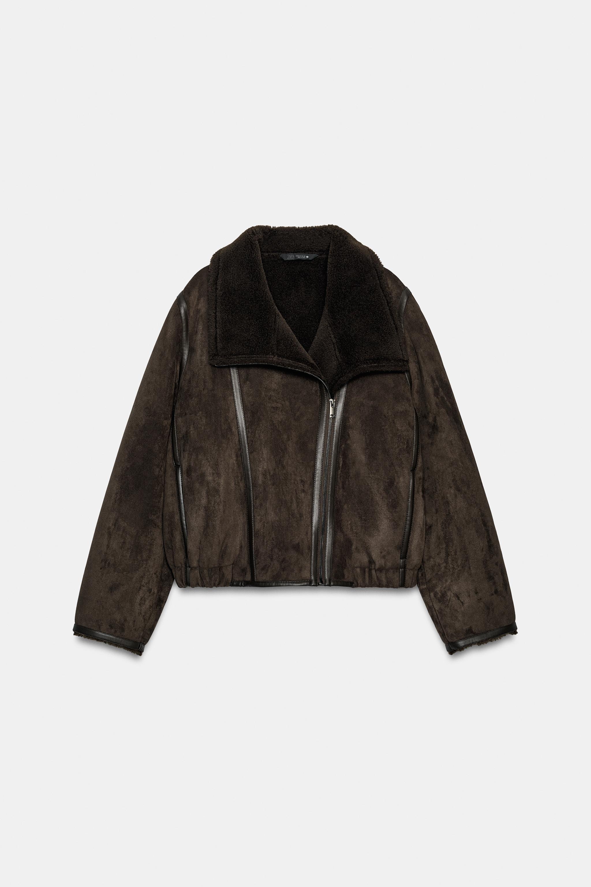VESTE DOUBLE FACE EFFET FOURRURE ZW COLLECTION