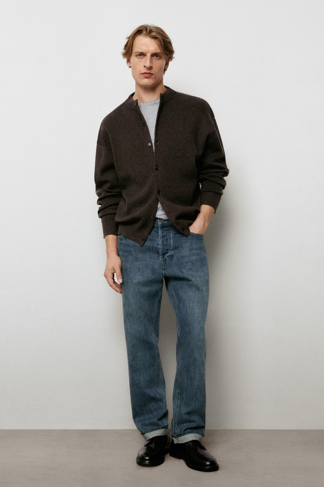 Selvedge fit jeans — Mid-blue