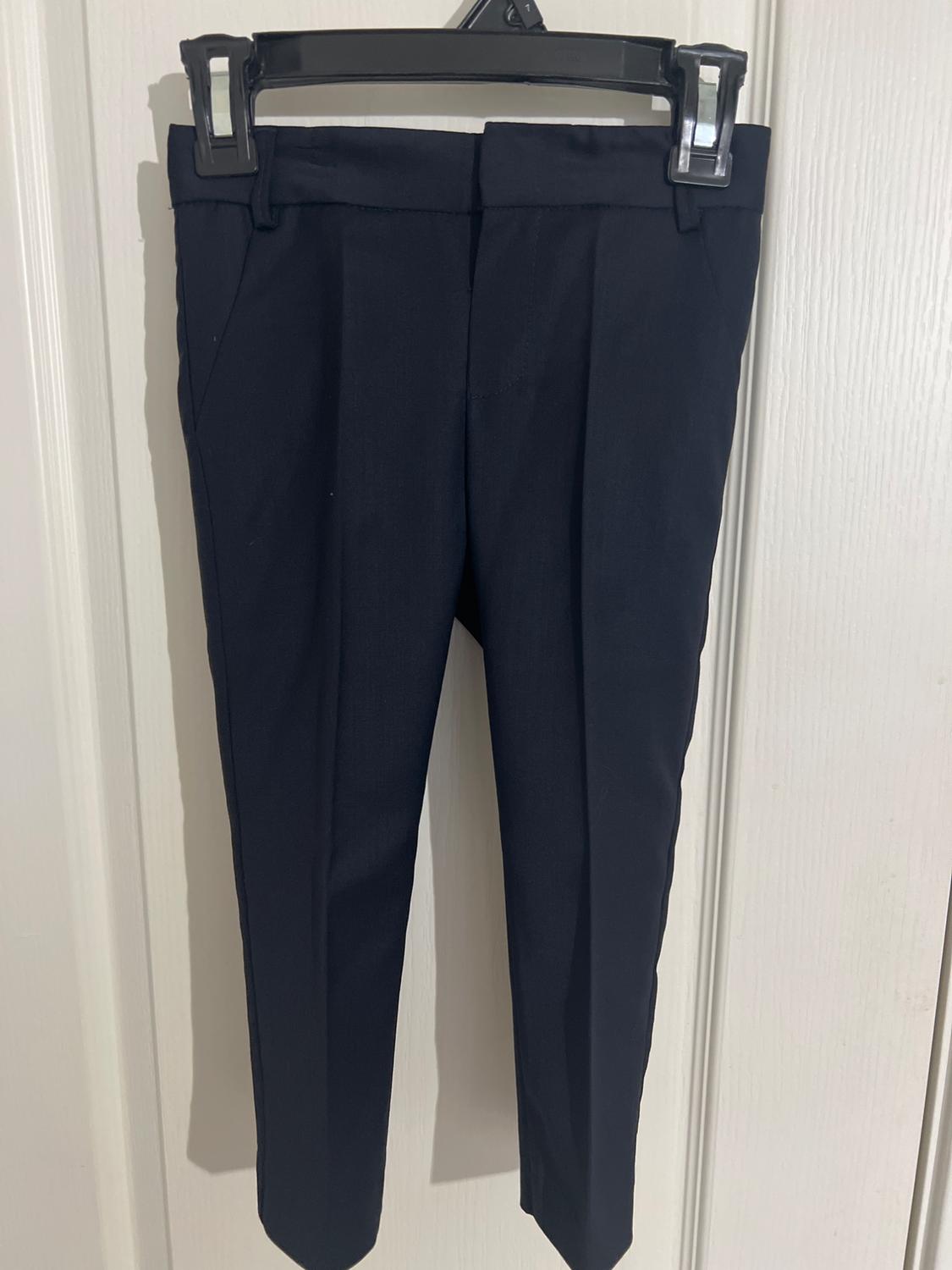 ZARA KIDS BOYS NAVY SUIT PANTS EXTRA FINE WOOL - Image 2