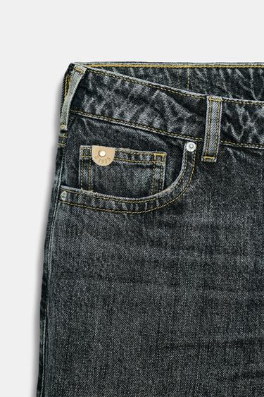 JEAN Z1975 DROIT À REVERS - Noir de Zara - Image 8