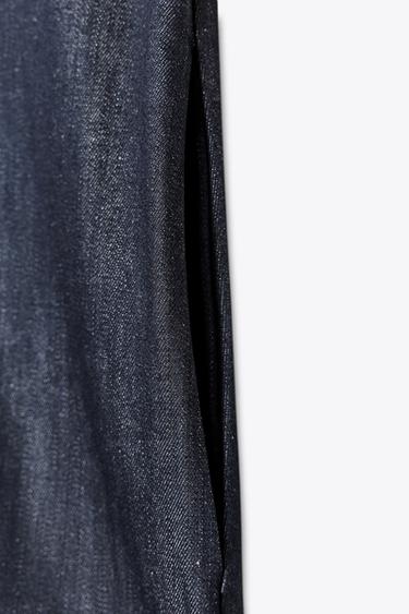ZW COLLECTION DENIM MINI DRESS - Blue by Zara - Image 9