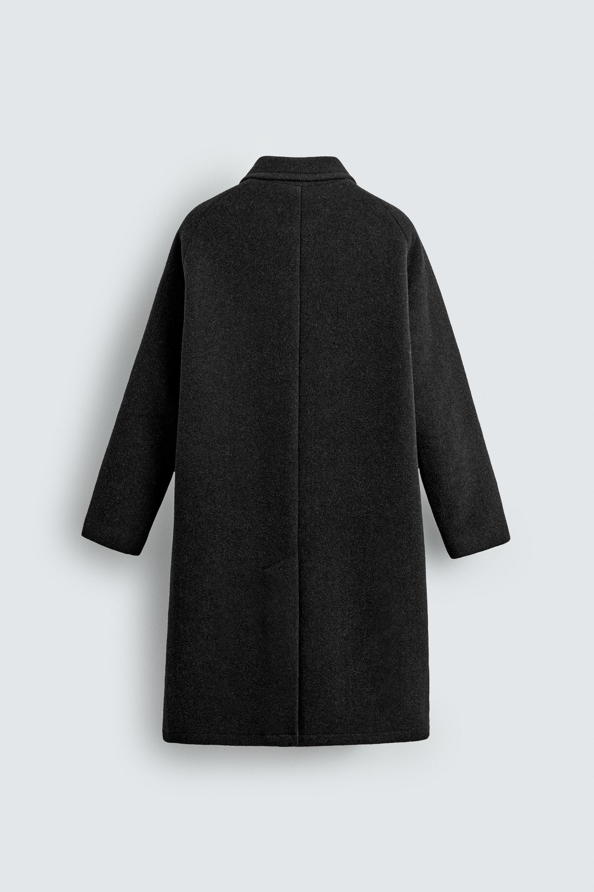 ウールコート ポケット - チャコールグレー | ZARA Japan / 日本