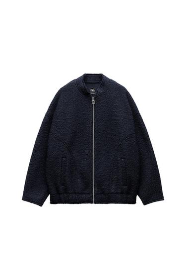 OVERSIZED BOUCLE BOMBER