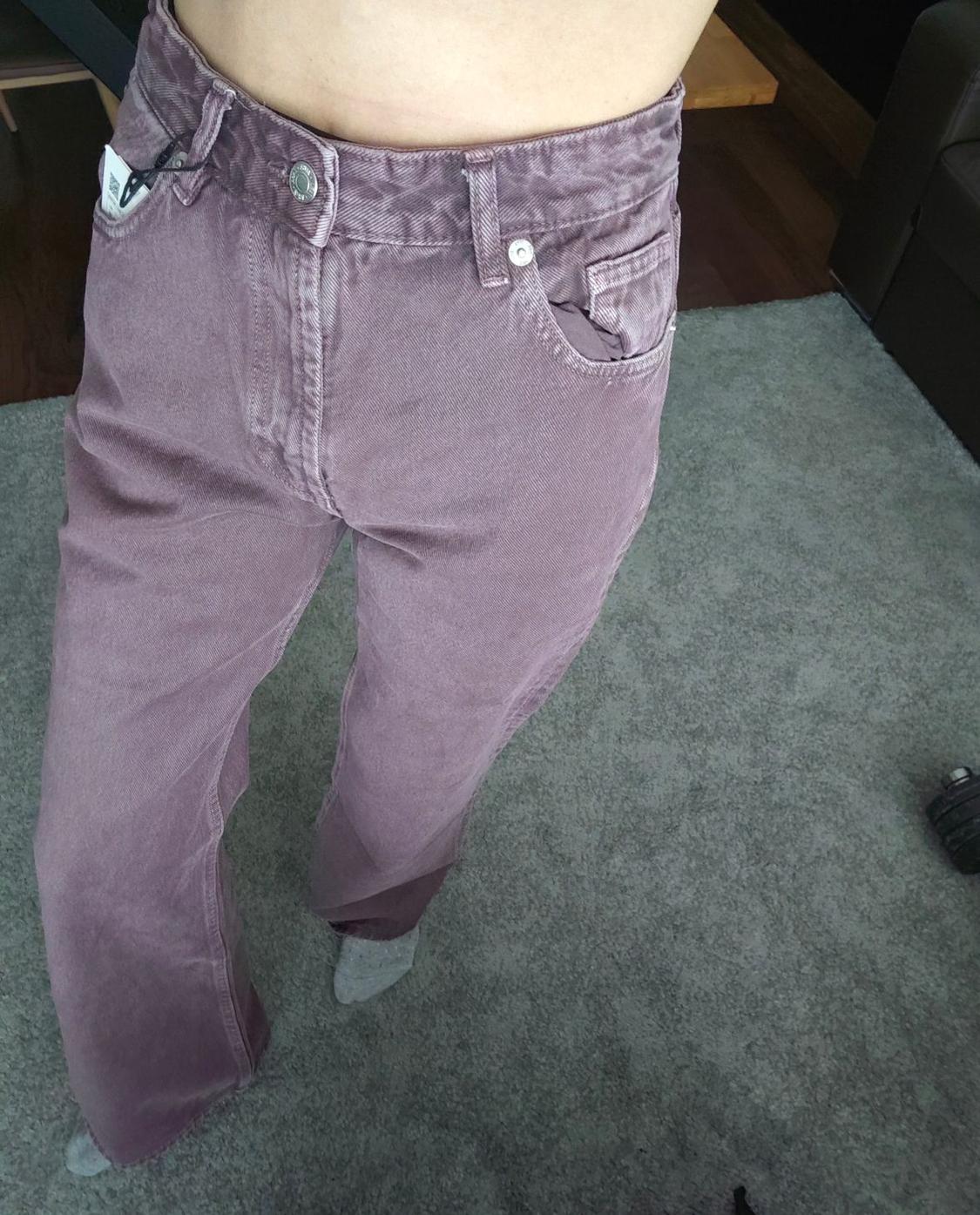 FLARED FULL-LENGTH COLOURED JEANS - Image 2