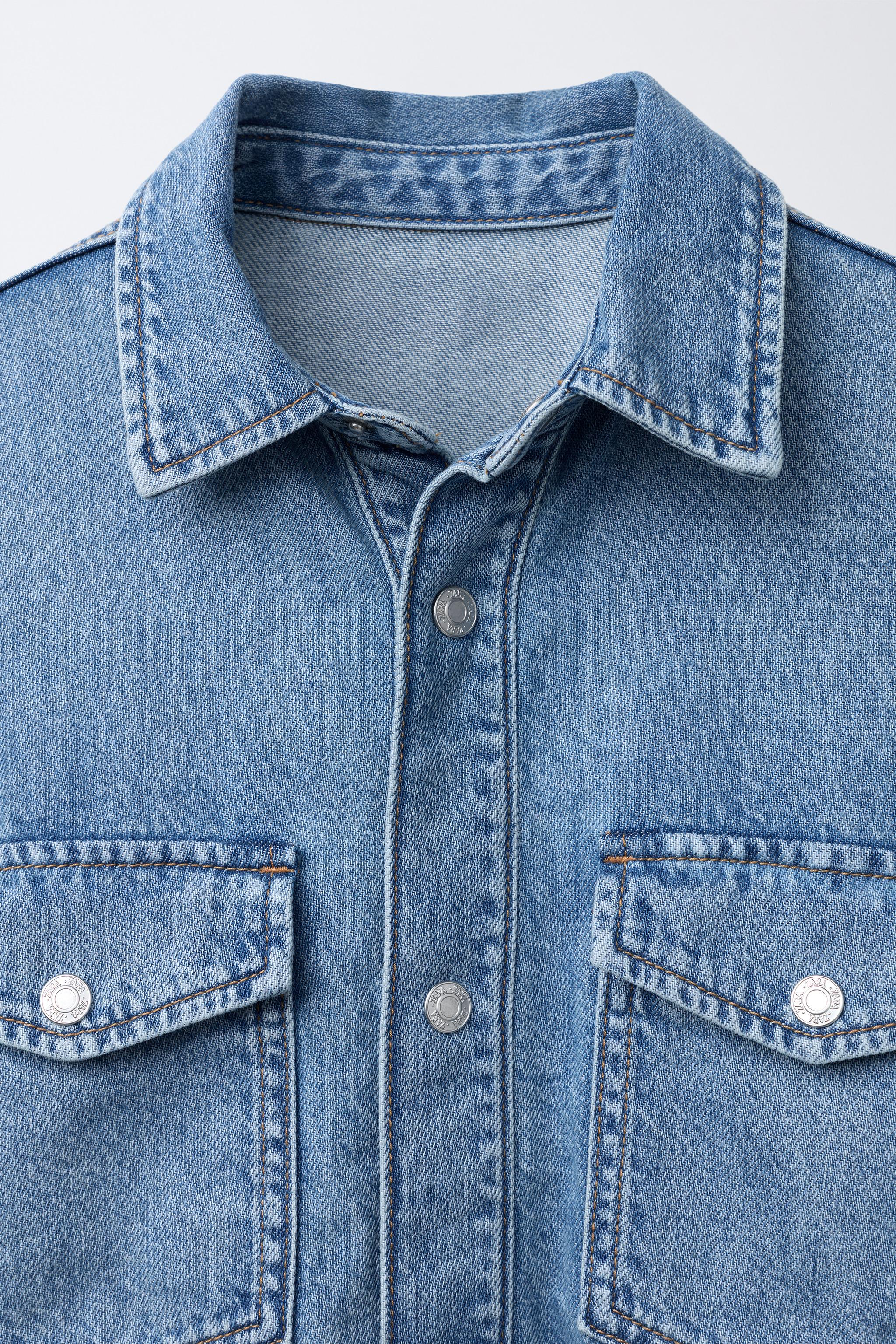 CHEMISE EN DENIM À POCHES