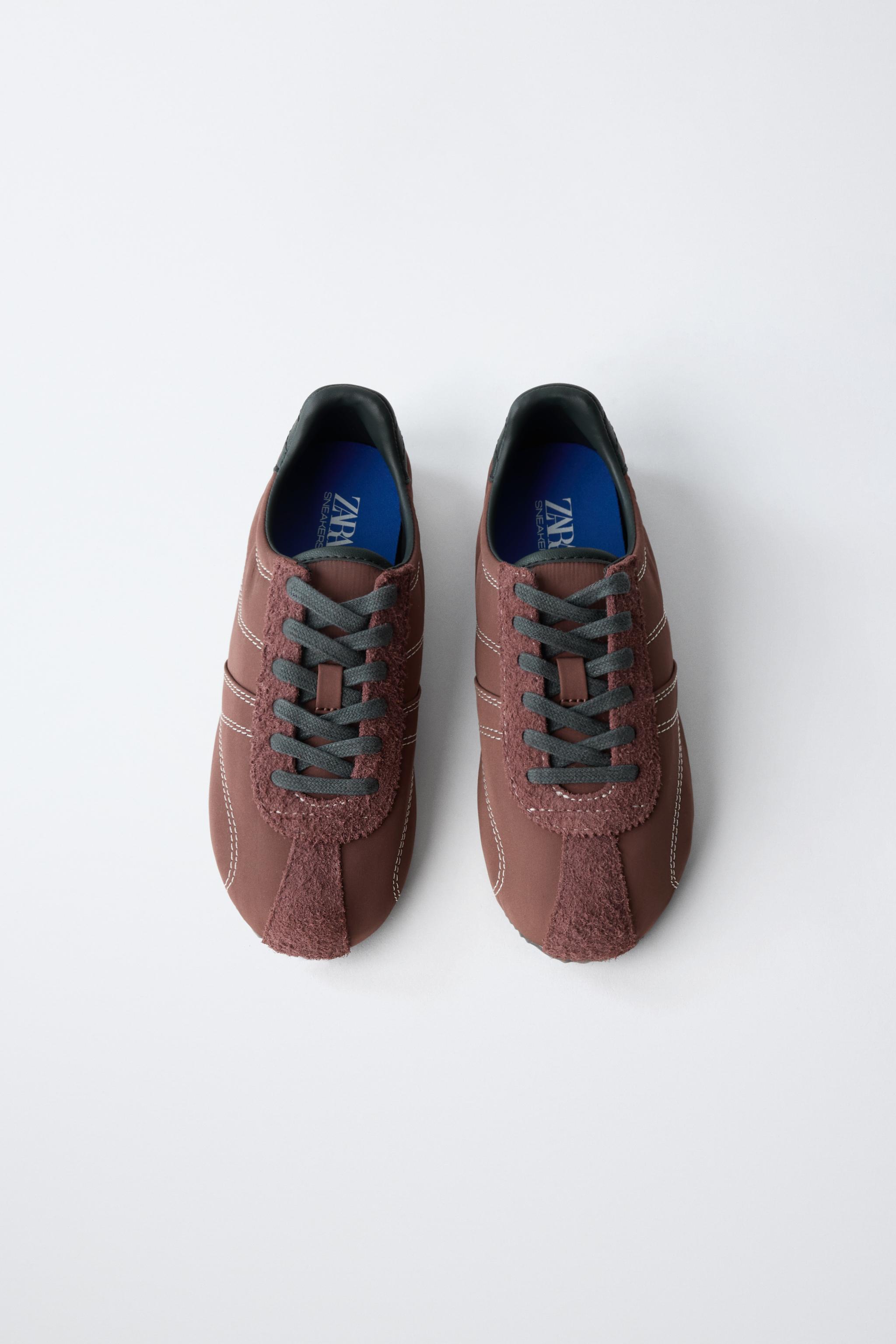 SLIM SOLE SNEAKERS — Maroon