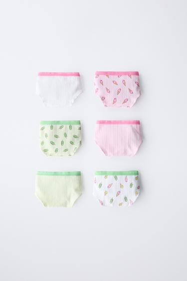 2-6 JAHRE/ 6ER-PACK SLIPS MIT EISCREME-MOTIVEN - Bunt von Zara