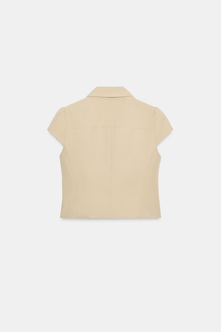 CHAQUETA CRUZADA DE MANGA CORTA 5