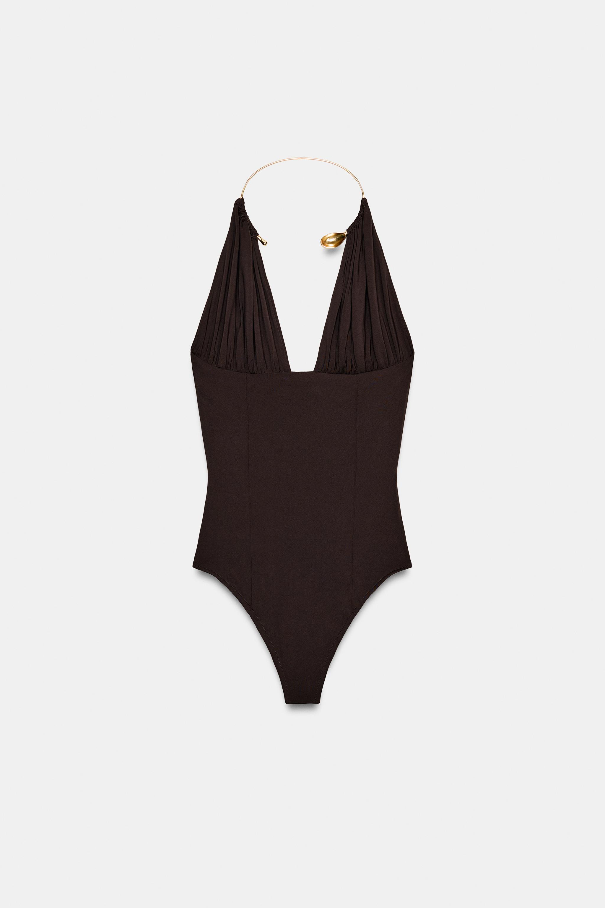 CHOKER POLYAMIDE BODYSUIT