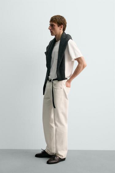 JEAN DROIT AARON LEVINE X ZARA - Blanc de Zara - Image 3