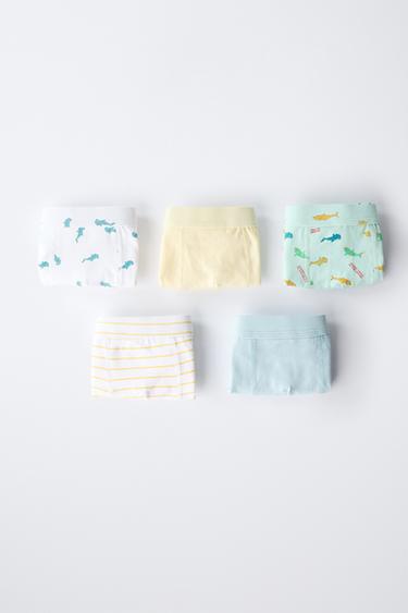 3-6 YEARS/ FIVE-PACK OF SHARK PRINT BOXERS - Multicoloured by Zara