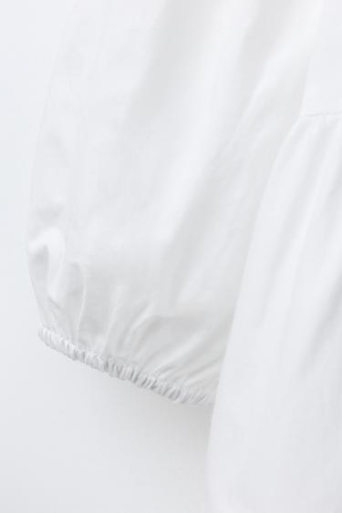 EMBROIDERED FLORAL DRESS - White by Zara - Image 3