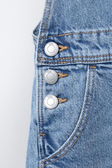 LONG DENIM DUNGAREES - Light blue by Zara - Image 3