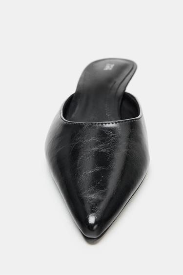 MULE SLINGBACK SHOES - Black by Zara