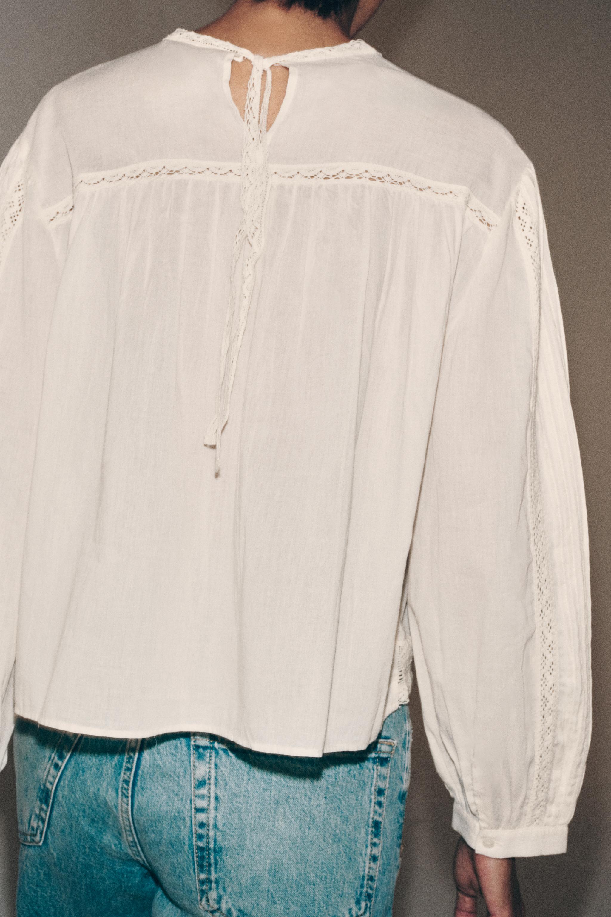 İŞLEMELİ GÖMLEK ZW COLLECTION - Görsel 6