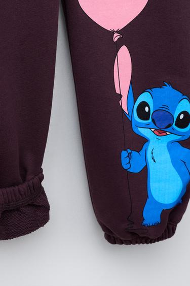 PANTALON JOGGER LILO & STITCH © DISNEY - Bordeaux foncé de Zara - Image 3