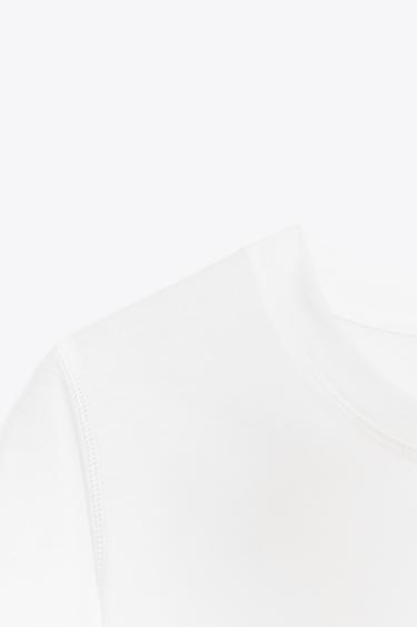 T-SHIRT INSCRIPTION - Blanc / Noir de Zara - Image 7