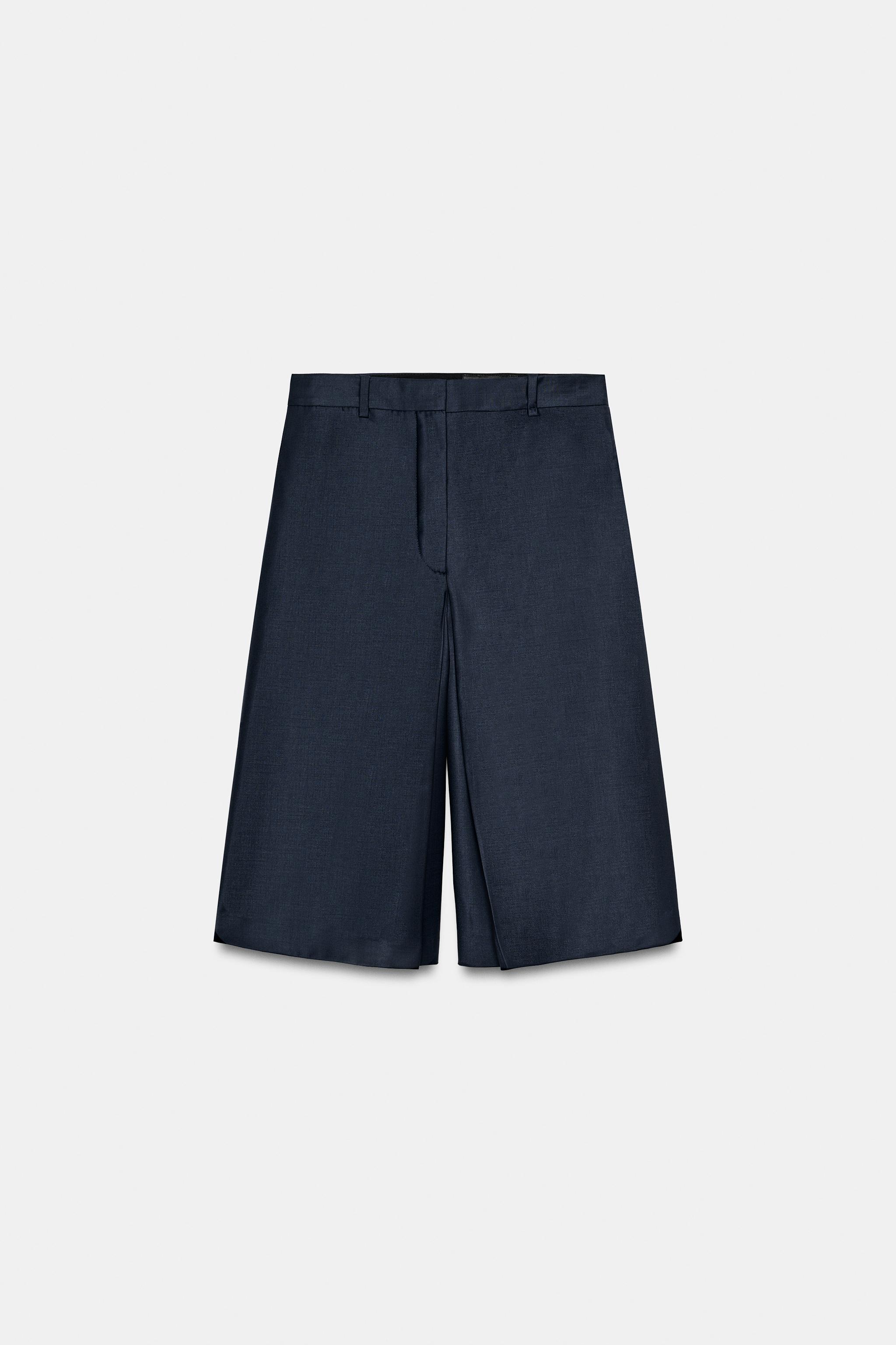 ZW COLLECTION LONG WOOL BLEND SHORTS