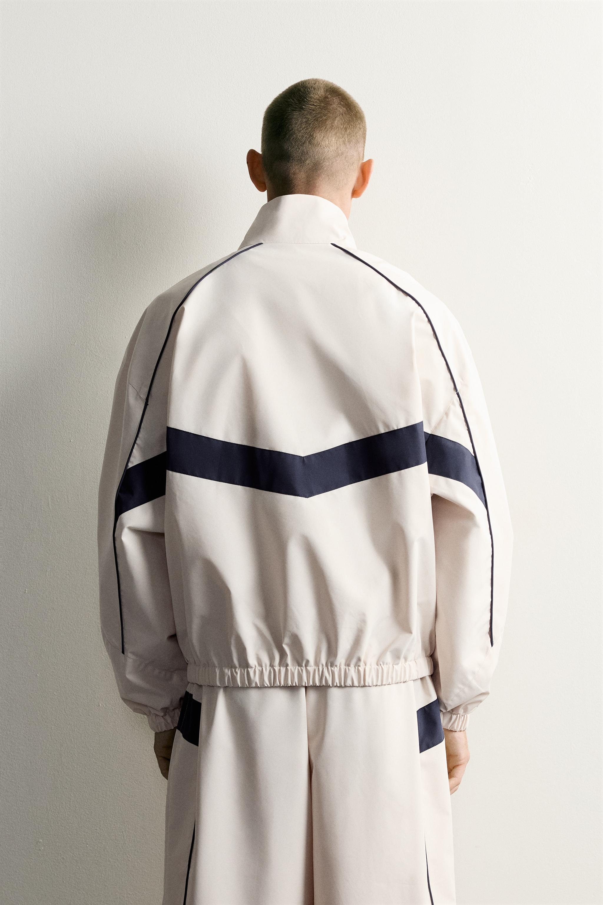 Мужские куртки Zara WATER-REPELLENT CONTRAST TECHNICAL JACKET — фото 3